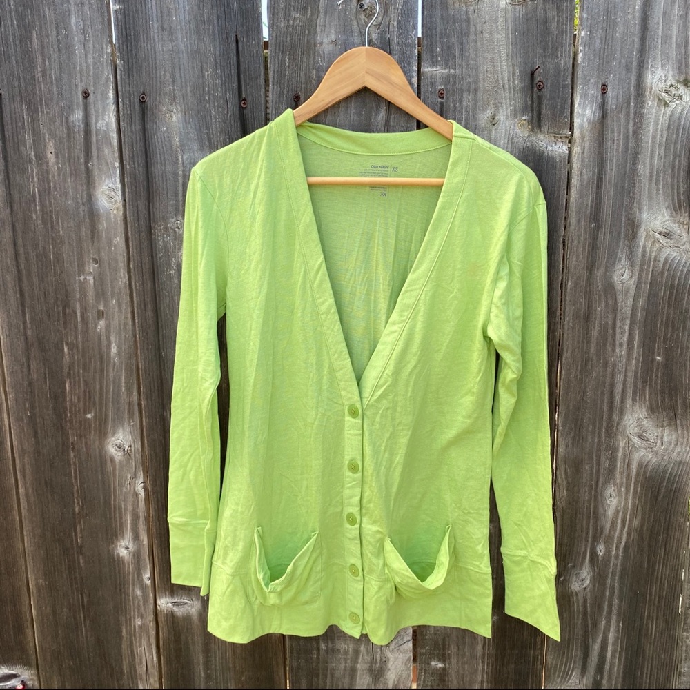 SOLD NWT Green Old Navy Cardigan sz XS - Picture 1 of 3